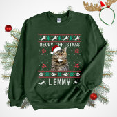 Custom Cat Ugly Christmas Sweatshirt with Photo
