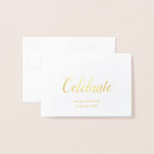 Custom Celebrate Graduation Party Uitnodiging (Voorkant met envelop)