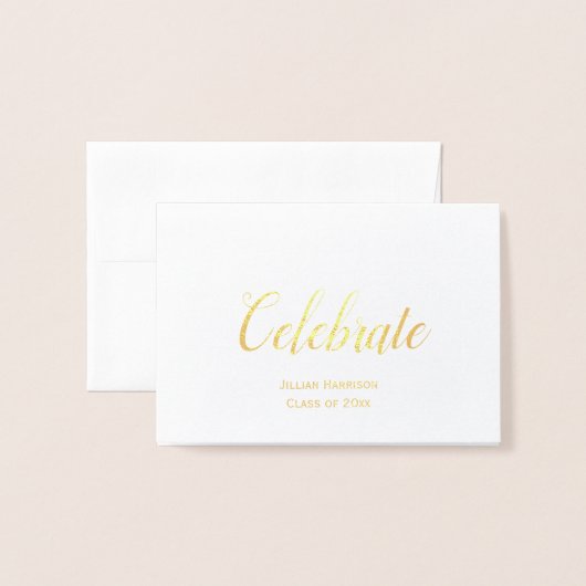 Custom Celebrate Graduation Party Uitnodiging (Voorkant met envelop)