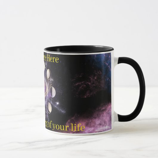 Custom Celestial Moon Phases Spiritual Coffee Mug Mok (Rechts)
