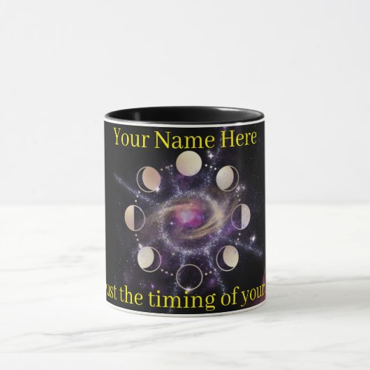 Custom Celestial Moon Phases Spiritual Coffee Mug Mok (Midden)