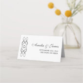 Custom Celtic Knot Wedding Place Card Plaatskaartje (Achterkant)