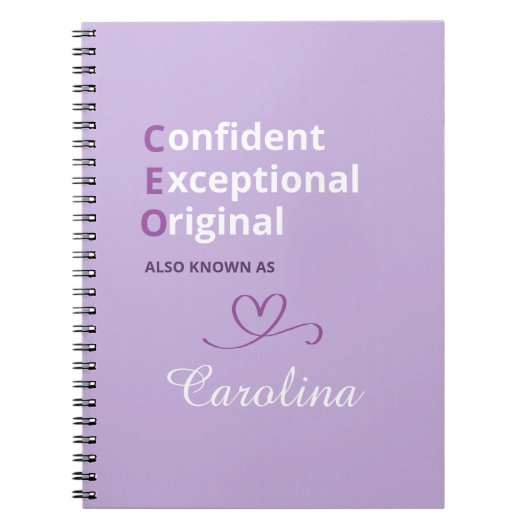Custom CEO Notebook - Novelty Gifts for Boss Lady Notitieboek (Voorkant)