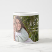 Custom Ceramic Mug for Dad – Black and White Grote Koffiekop (Voorkant)