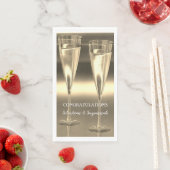 Custom Champagne Glasses Gefeliciteerd Servet (Insitu)