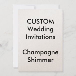 Custom CHAMPAGNE SHIMMER Bruiloft Uitnodigingen 5