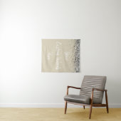 Custom Champagne & Silver Personalized Photo Booth Wandkleed (In Situ (horizontaal))