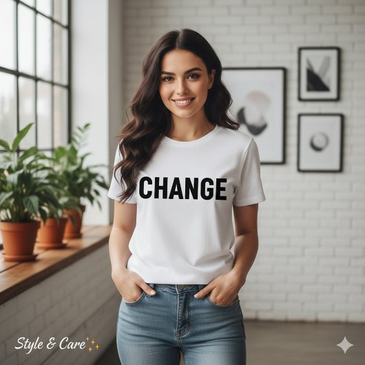 Custom Change Text T-shirt voor Vrouwen Bella Canv