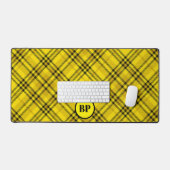 CUSTOM CHECK PLAID ELEGANT GEEL ZWART BUREAUMAT (Keyboard & Muis)