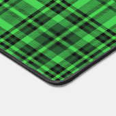 CUSTOM CHECK PLAID ELEGANT GROEN ZWART BUREAUMAT (Hoek)