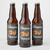 Custom Cheers Milestone Verjaardag Bier Fles Label Bier Etiket (Flessen)