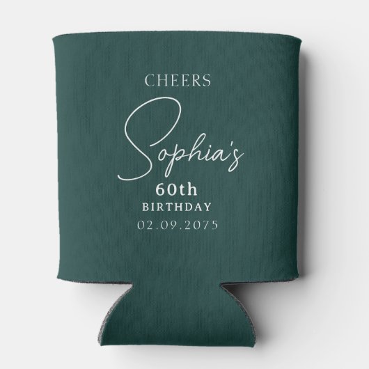 Custom Cheers Milestone Verjaardag Koelbox Blikjeskoeler (Achterkant)