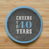 Custom Cheers Milestone Verjaardagsfeestje Papieren Bordje