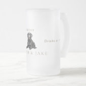 Custom Cheers to My Humans Pet Wedding Matglas Bierpul (Voorkant rechts)