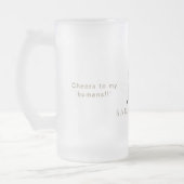 Custom Cheers to My Humans Pet Wedding Matglas Bierpul (Links)