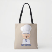 Custom Chef Halloween Trick Treat Tote Bag (Voorkant)