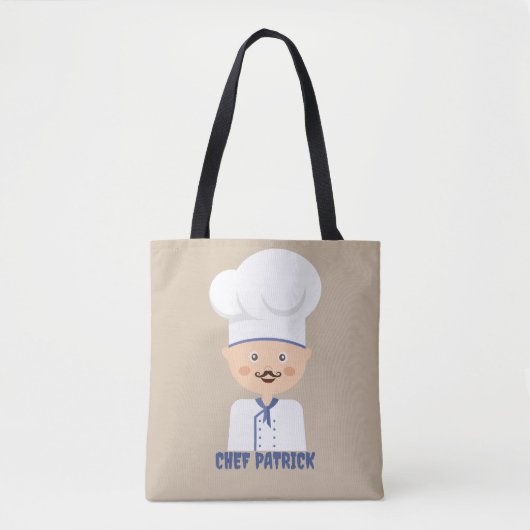Custom Chef Halloween Trick Treat Tote Bag (Voorkant)