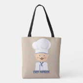 Custom Chef Halloween Trick Treat Tote Bag (Achterkant)