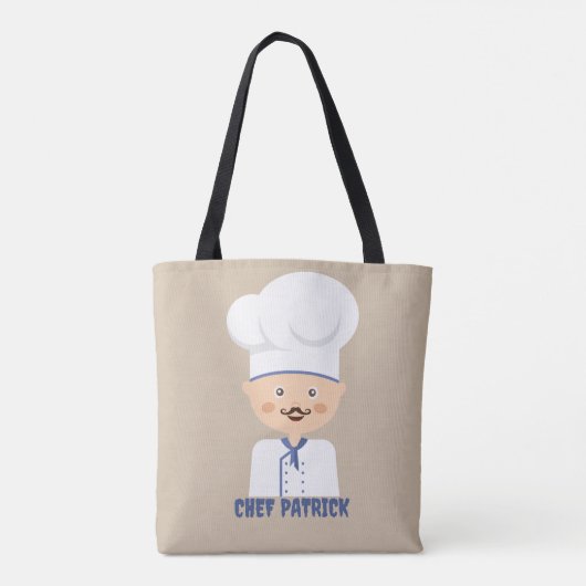 Custom Chef Halloween Trick Treat Tote Bag (Achterkant)