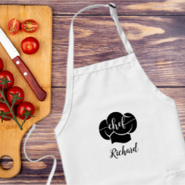 Custom Chef Naam Keuken Gift voor Mannen & Vrouwen Standaard Schort
