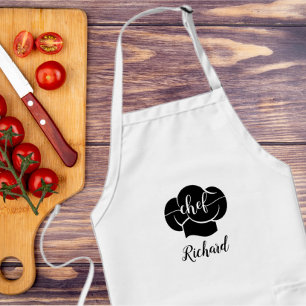 Custom Chef Naam Keuken Gift voor Mannen & Vrouwen Standaard Schort
