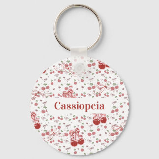 Custom Cherry & Bows Keychain