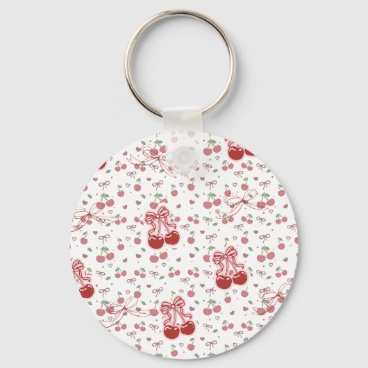 Custom Cherry & Bows Keychain (Achterkant)