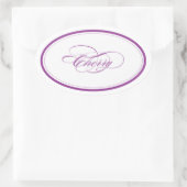 Custom_Cherry Oval Ovale Sticker (Tas)