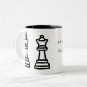 Custom Chess Master Coffee Mug Tweekleurige Koffiemok (Voorkant links)