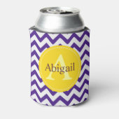 Custom Chevron Lavender Lila Blikjeskoeler (Blikje Achterkant)