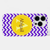 Custom Chevron Lavender Lila Geel Case-Mate iPhone Case (Achterkant (horizontaal))
