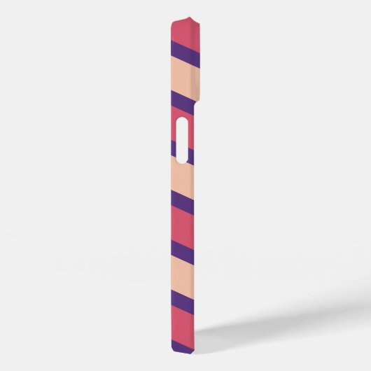 Custom Chevron Monogram Zacht Roze Rood Paarse Bla Case-Mate iPhone Case (Achterkant / Rechts)