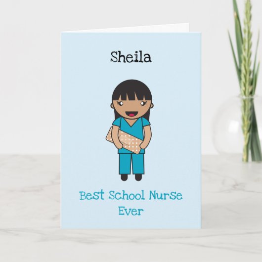 Custom Chibi Front Line Worker dank u Kaart (Voorkant)