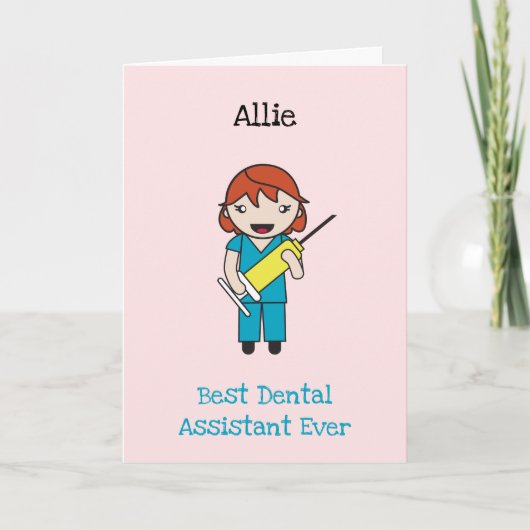 Custom Chibi Medical Professional Bedankt Kaart (Voorkant)