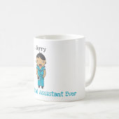 Custom Chibi ziekenhuis / kliniek werknemer dank u Koffiemok (Voorkant rechts)