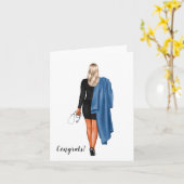 Custom Chic Bachelor's of Nursing Afstuderen Kaart (Gele Bloem)