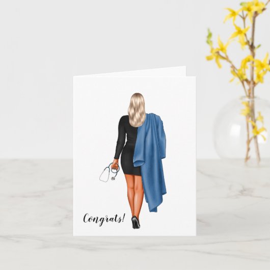 Custom Chic Bachelor's of Nursing Afstuderen Kaart (Gele Bloem)