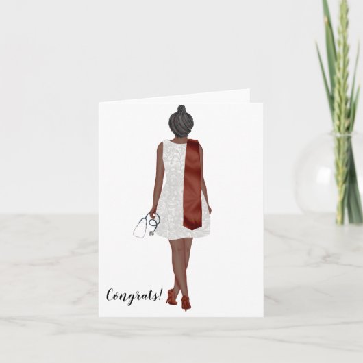 Custom Chic Bachelor's of Nursing Afstuderen Kaart (Voorkant)