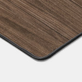 Custom Chic Modern Retro Dark Brown Woodgrain Home Bureaumat (Hoek)