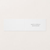 Custom Chic Professional Zwart & Wit Visitekaartje (Buitenkant ongevouwen)