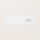 Custom Chic Professional Zwart & Wit Visitekaartje (Binnenkant ongevouwen)