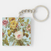 Custom Chic Stijlvolle  Rozen Bloemen Sleutelhanger (Achterkant)