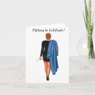 Custom Chic Woman Law School Afstuderen Kaart