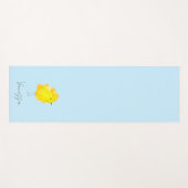 Custom Chick Chicken yellow stylish chic sweet Yogamat (Voorkant (horizontaal))