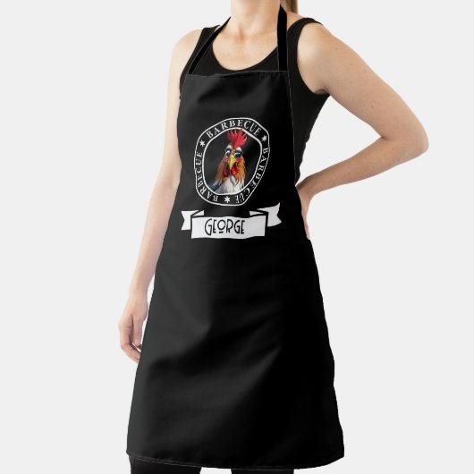 Custom Chicken BBQ Restaurant, Grappige Chicken BB Schort (Insitu)