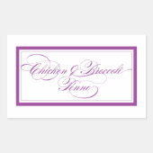 Custom_Chicken & Broccoli Penne Rechthoekige Sticker (Voorkant)