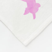 Custom Chihuahua Blanket  Pastel Silhouetteチワワ Fleece Deken (Hoek)