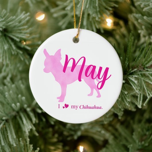 Custom Chihuahua Christmas Ornament   (Boom)