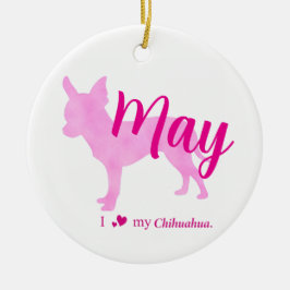 Custom Chihuahua Christmas Ornament  