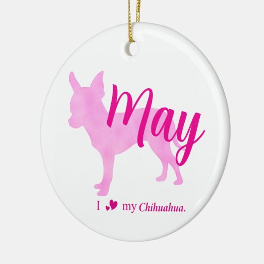 Custom Chihuahua Christmas Ornament   (Links)